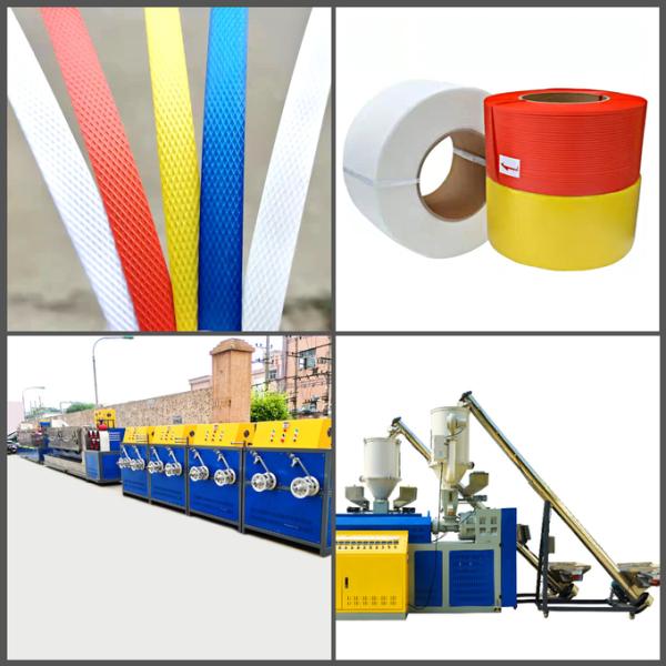 100KW Polypropylene PP Strap Production Line With 4nets Recycled Screen Changer