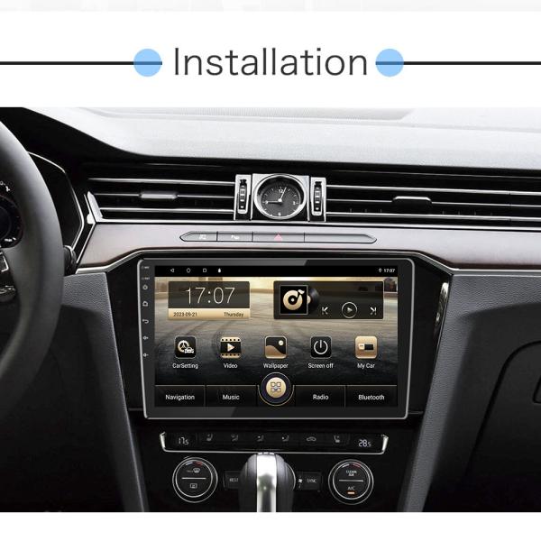 Universal 10.1 Inch Android 12 Car Radio with IPS Touch Screen and AHD 1080P Camera