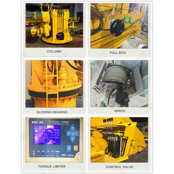 Telescoping Boom Marine Cranes for sale Marine Ship Deck Crane