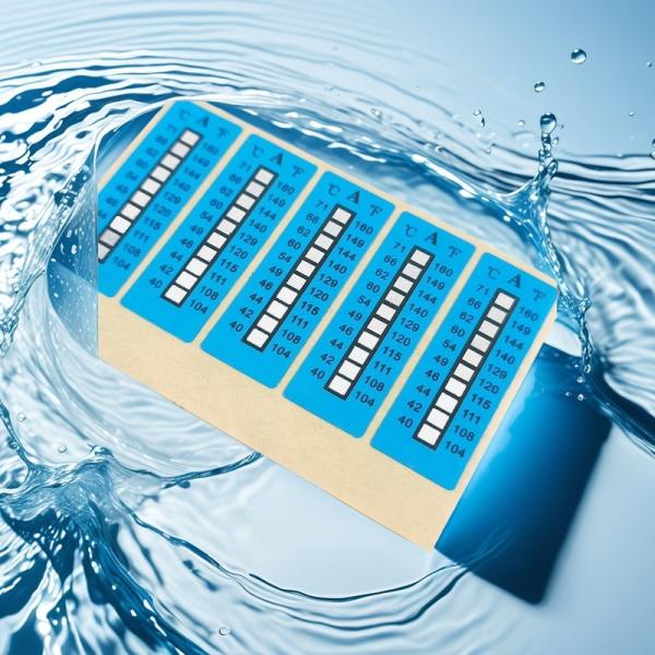 Customized Temperature Measuring Irreversible High Temperature Sensitive Labels 100-160C