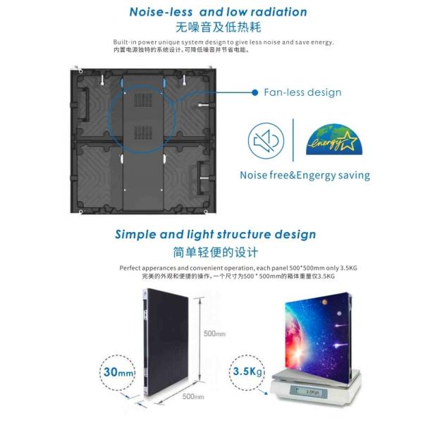 P3 Full Color Rental Led Display Screen Indoor Die Casting 1920hz IP43