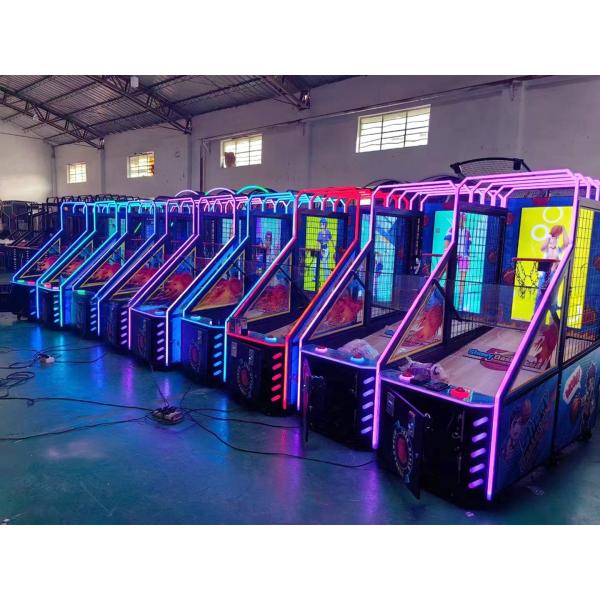 55'' LCD Screen Street Arcade Basketball Game Machine For Amusement Park