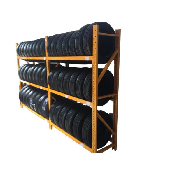Custom Steel Storage Car Tire Display Rack,warehouse storage display rack with three shelves