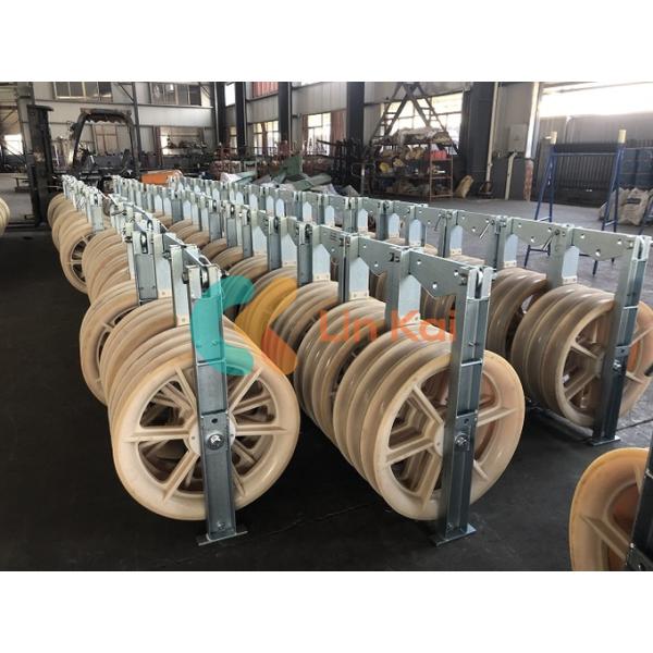 Wire Stringing Equipment Five 822mm Wheels Transmission Line Construction