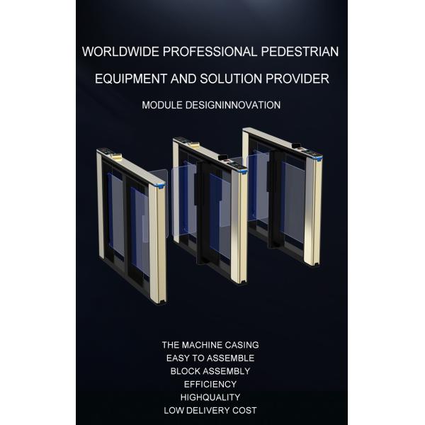 Indoor Amusement Flap Barrier Access Control with Fingerprint Support System and Baffle Arm Material