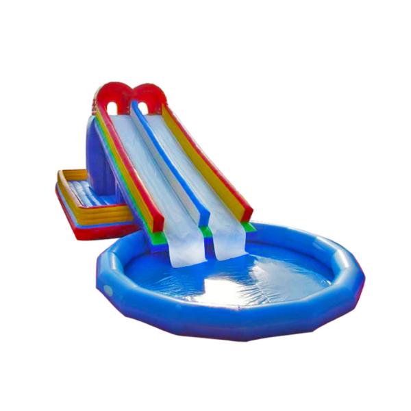 China Aldult Outdoor Rental Inflatable Large Water Slides With Bouncy wholesale