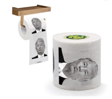 Trump Head Pattern Mixed Pulp Tissue Paper Roll