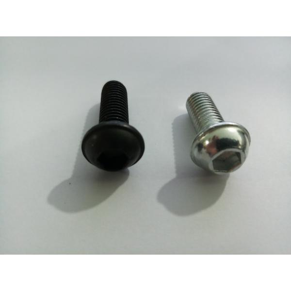 Black Oxide Internal Hex Head Screw , Button Head Bolt 10mm-70mm Length