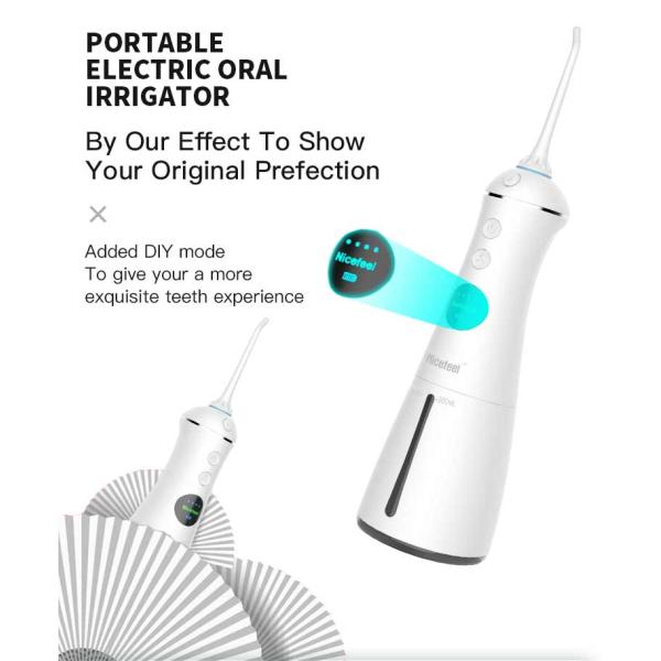 300ML 1250-1700RPM/Min Tank Water Flosser With Smart OLED Display