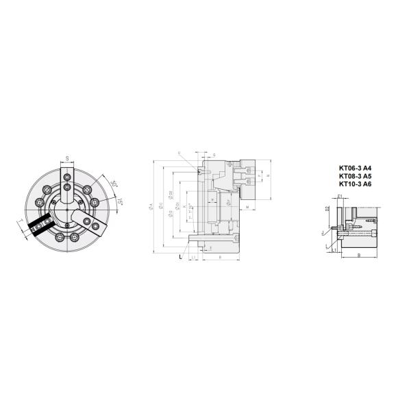 Solid Three-Jaw Pneumatic Chuck , CNC Power Chuck for Your Manufacturing Needs