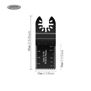 China Universal 35X40MM Quick Release Japanese Teeth Multi Tool Tile Blade HCS wholesale