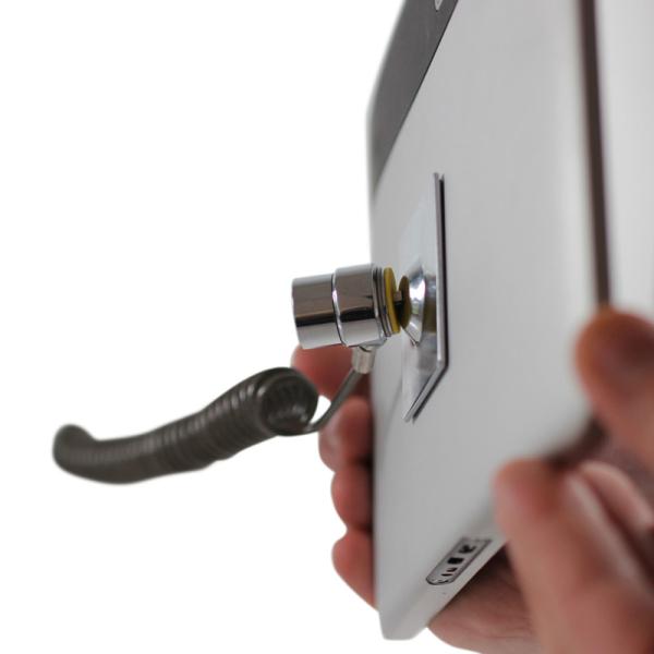 Universal Hardware Adhesive 5m Security Plate Coiled Cable Lock for Tablet