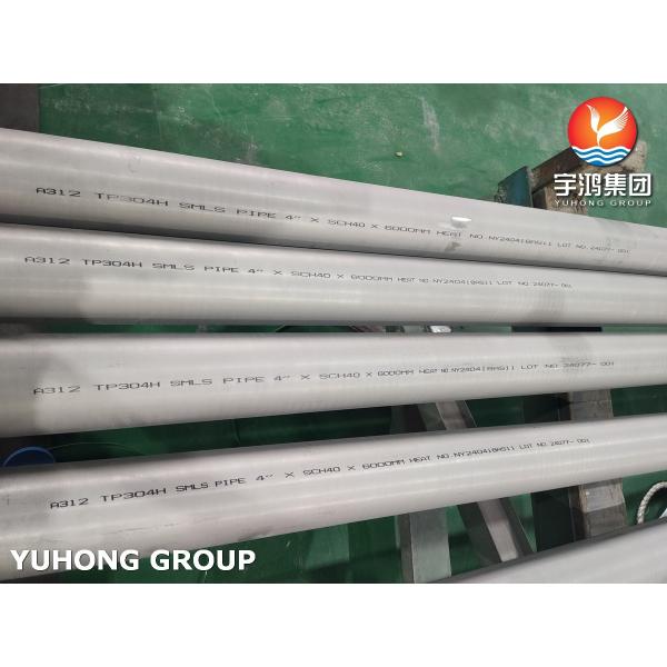 ASTM A312 TP304H Stainless Steel Seamless Pipe With High Strength