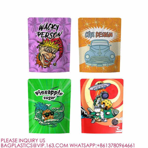 Tamper Evident Pinch And Slide Exit Matte Mylar Bags, Smell Proof, Pouch Exit Packages