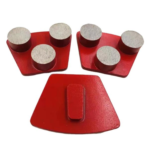 600# Trapezoid Metal Bond Tooling Diamond Grinding Shoes For Concrete