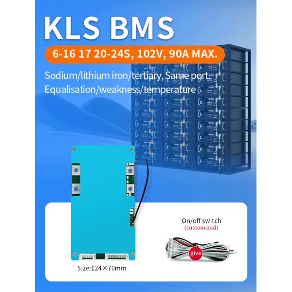 KLS Normal Bms 8S 80A Lithium Iron 24V LiFePo4 Battery Current System