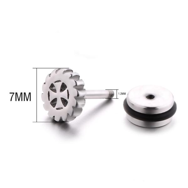 Customized four leaves body piercing jewelry wholesale fashion stud earrings