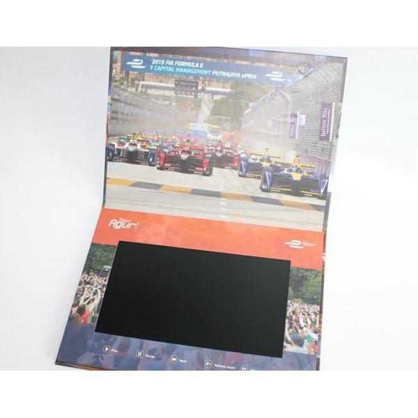 Videopak Customized Hardcover 7 Inch Digital Lcd Video Brochure Video in folder IPS SCREEN 1080P Video