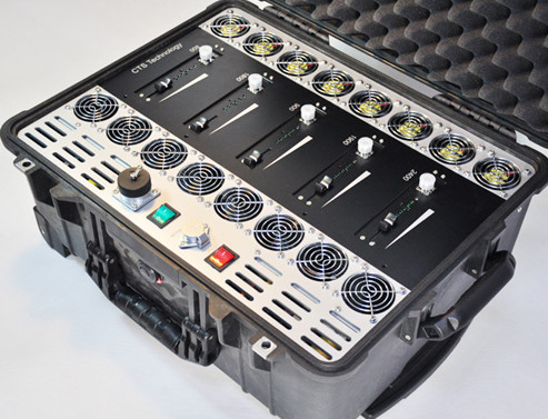 Waterproof Shockproof Cellular Signal Blocker Device , Cell Phone Frequency Jammer