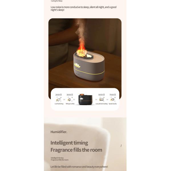 ABS Material Flame Air Humidifier 350ml With Timing Automatic Outage Protection