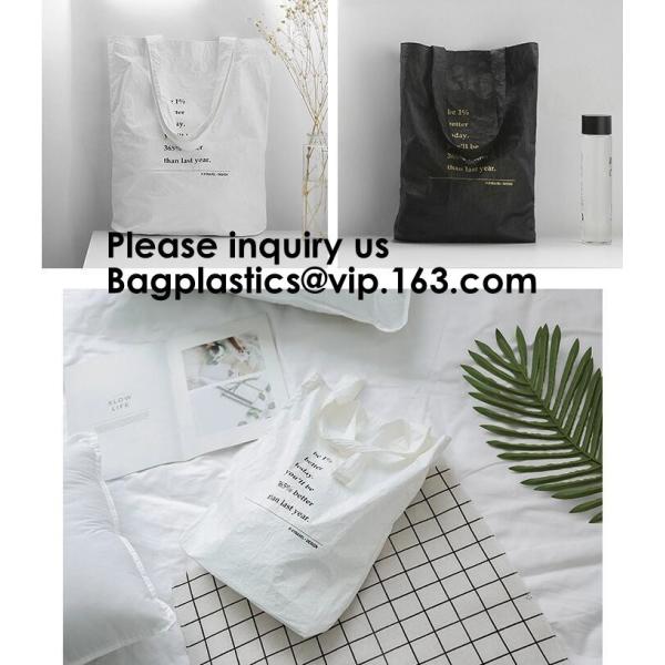 Tyvek Reversible Reusable Shopping Tote Beach Pool Travel Bag Ultra Soft FOLDABLE Material,Reusable Grocery Bag, Easily