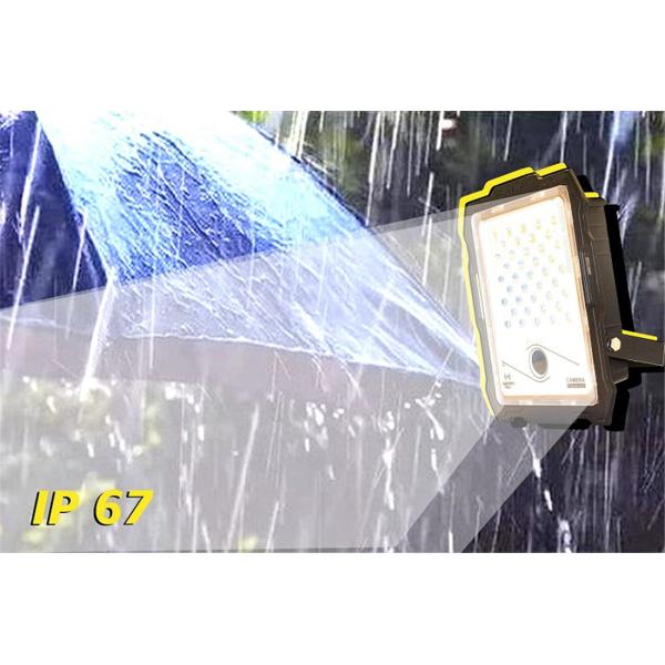 100W Wireless Solar Light 2MP Wi-Fi Camera