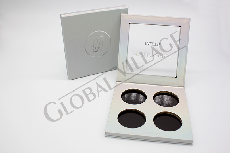 Holographic Paper Empty Magnetic Eyeshadow Palette Makeup Pan Customized