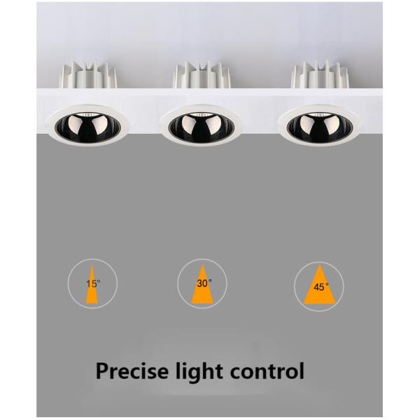 Cool White 10W Dimmable LED Ceiling Downlight OEM 1000lm 95mm