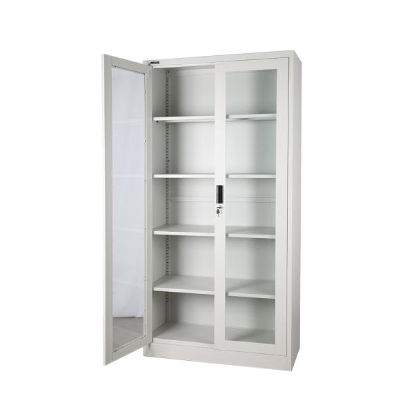 School Used Glass Door Filing Cabinet Metal Cabinet Locker