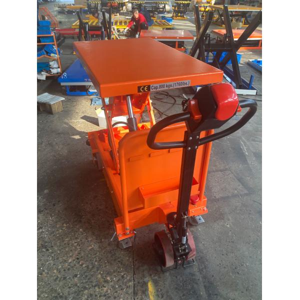 Self Propelled Mobile Lift Table 1100lbs Full Eletric Lifting With 24 DC Batteries