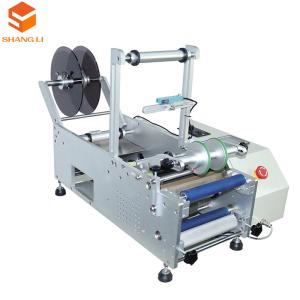 China Semi-Automatic Adhesive Labeling Machine for 920x450x520mm Beverage PET Round Bottles wholesale