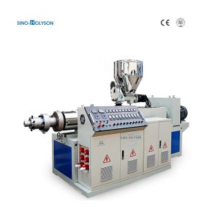 HSJZ-65/132 Multifunctional 37kW Conical Twin Screw Extruder PVC