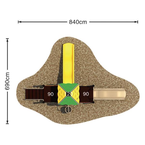 High Durability Interlocking Playground Mats , Portable Non Slip Basketball Court Flooring