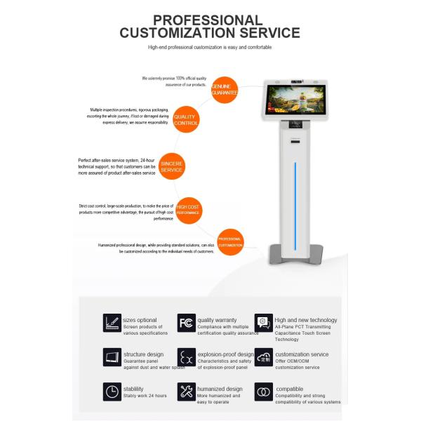 Rfid Canteen Pcap Self Service Kiosk Multifunction Self Service Terminal