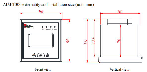 Acrel AIM-T300 Insulation Monitoring Device Monitor The Insulation Condition Of Low Voltage IT Distribution System
