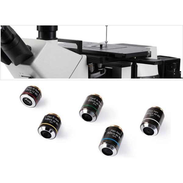 OPTO EDU A13.1098 Full Motorized Inverted Metallurgical Microscope Semi-APO