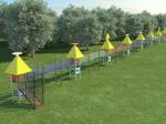 House Climbing Frames Customized Family Heavy Duty Playground Equipment Slide