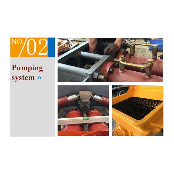 BANGBO 16MPa 80m3/h New Concrete Pump , Mini Cement Pump With Diesel Engine