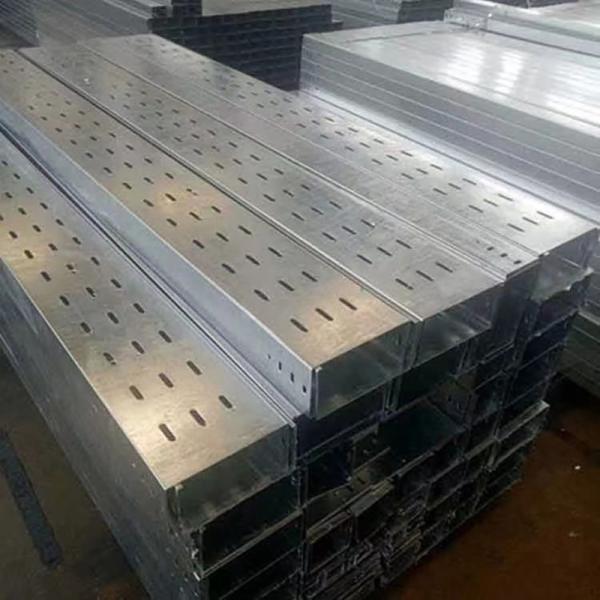 High Load Capacity Perforated Cable Tray Easy Installation Rectangular Shape
