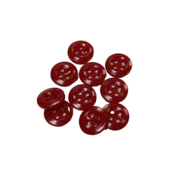 Fireman Uniforms Clothing Melamine Buttons 18L Red Color