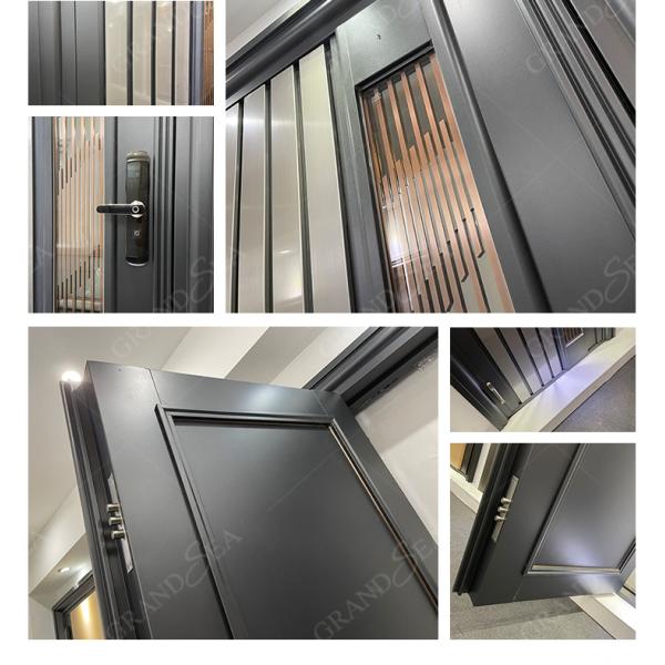 Modern Design Foshan Aluminum Pivot Entrance Door for Residential Main Entry Exterior French House Villa Front Entry Pivot Door