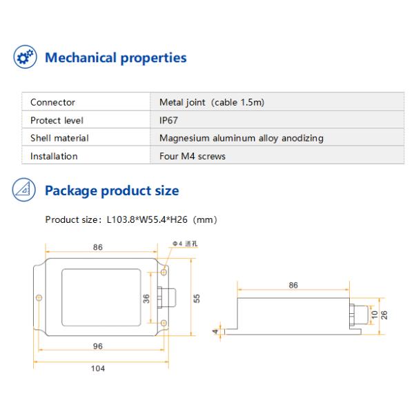 DIS332 Single-Axis Relay Output Tilt Switch Relay Switch