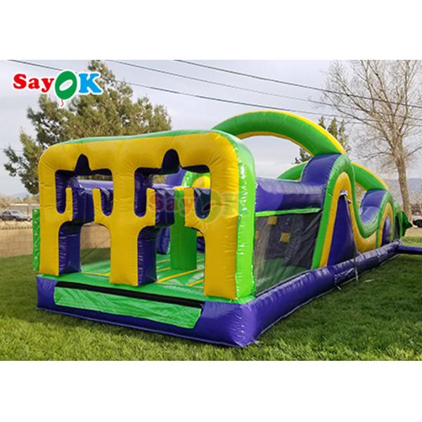 5k Giant Inflatable Sports Obstacles Challenge Backyard Inflatable Run Obstacle Course