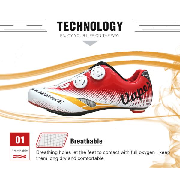 Waterproof SPD Indoor Cycling Shoes , SPD Road Bike Shoes Size 35-46 EVA Insole