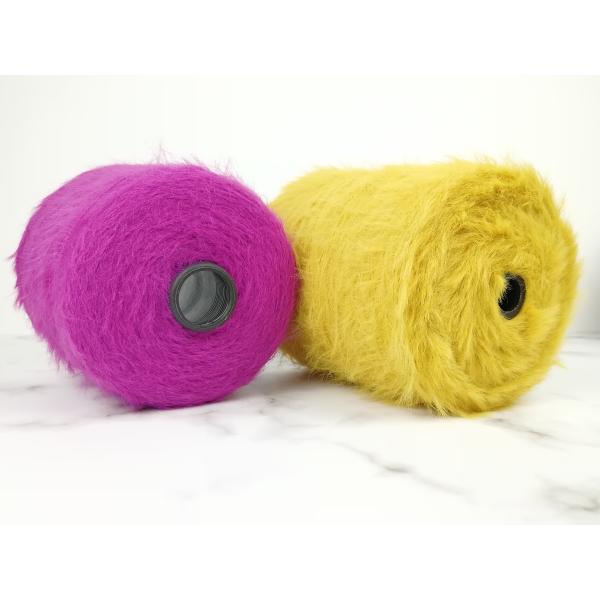 Soft Mink Down Yarn 1.3CM 2CM 4CM 100% Nylon Feather Fluffy Wool Yarn For Knitting Machine
