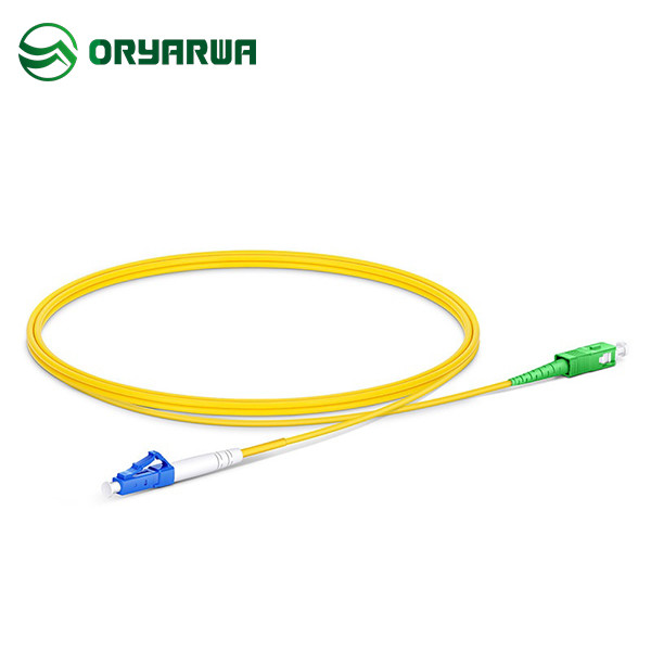 LC UPC To SC APC Simplex Single Mode Patch Cord For LAN Network