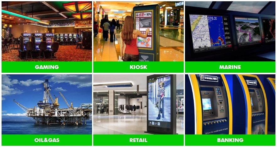 Energy Saving 32'' Open Frame Panel Mount Touch Monitor Widescreen Lcd Monitor