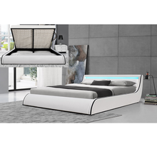 Oem Design Gas Lift Double Bed Frame With 4 Legs