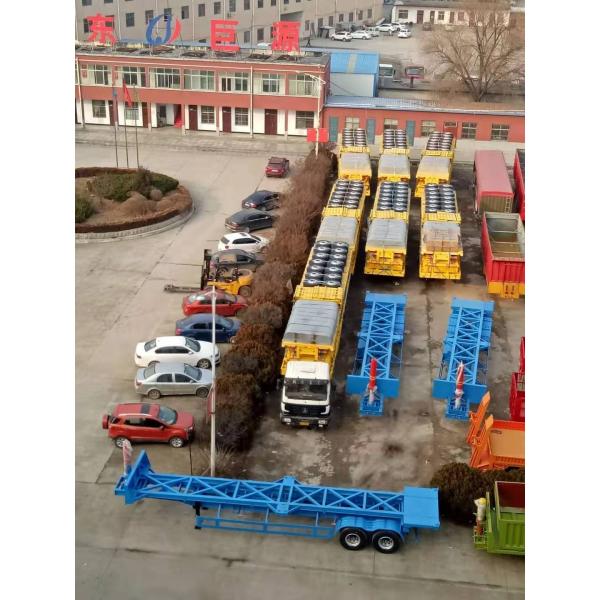 Truck Trailer 3 axles flatbed semi-trailer platform 40ft 48ft for container transport