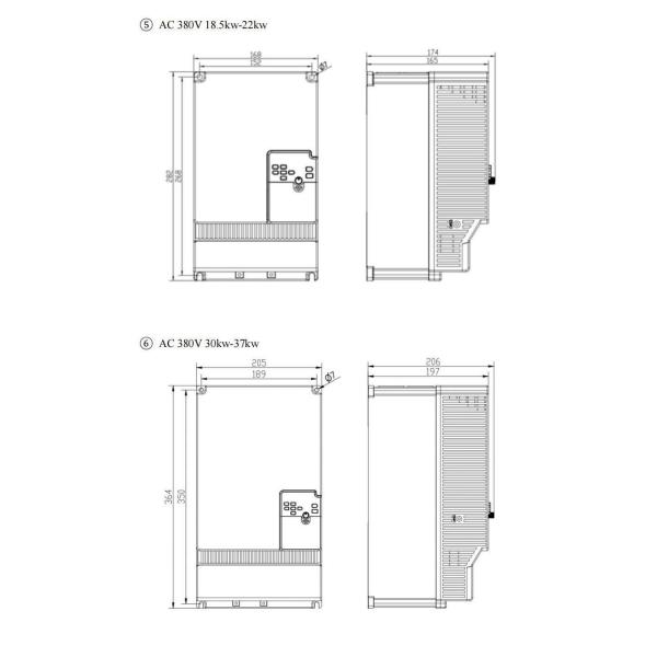 22kW Variador De Frecuencia 380v Pump Frequency Inverter Low Voltage